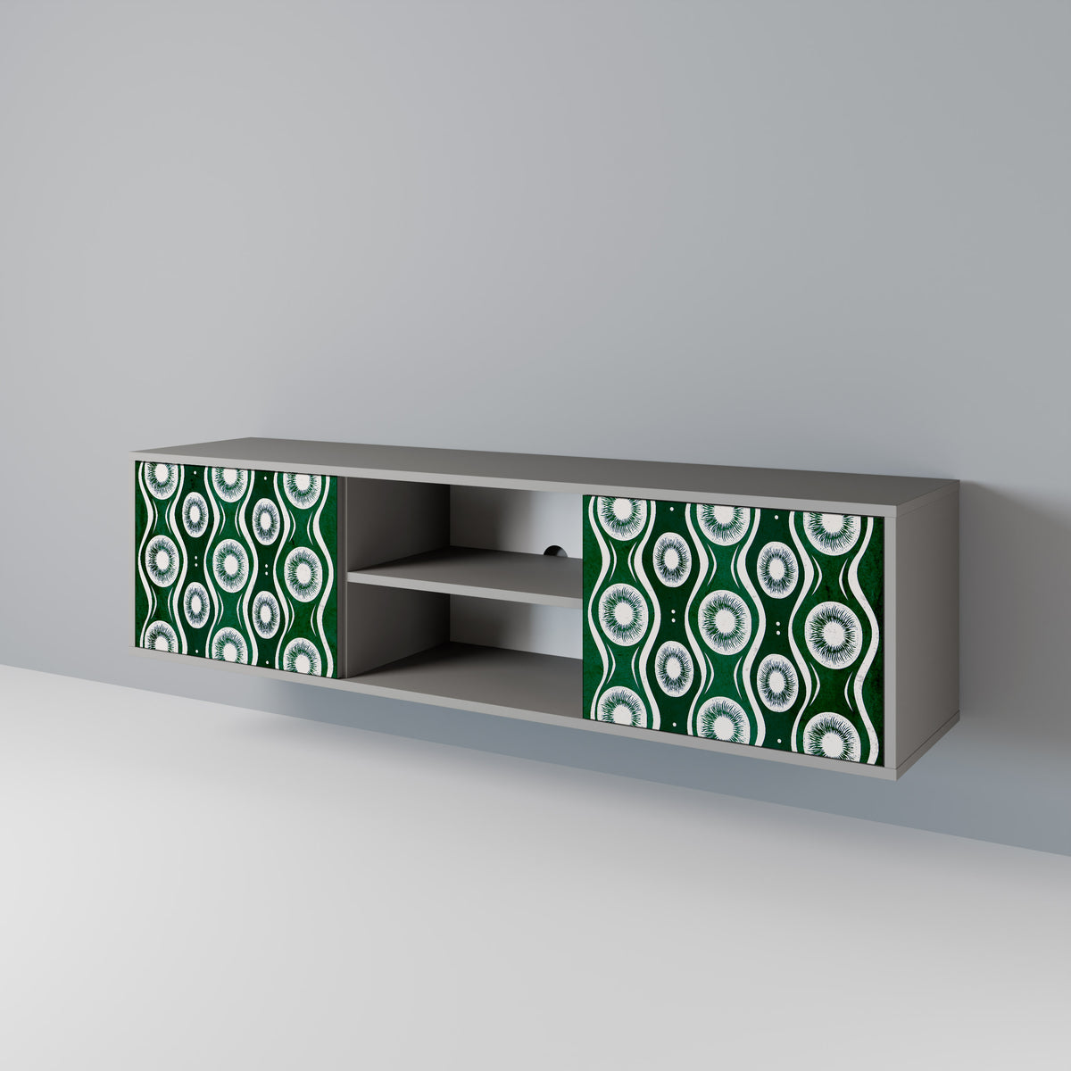 GREEN EYES Mueble de TV de 2 Puertas
