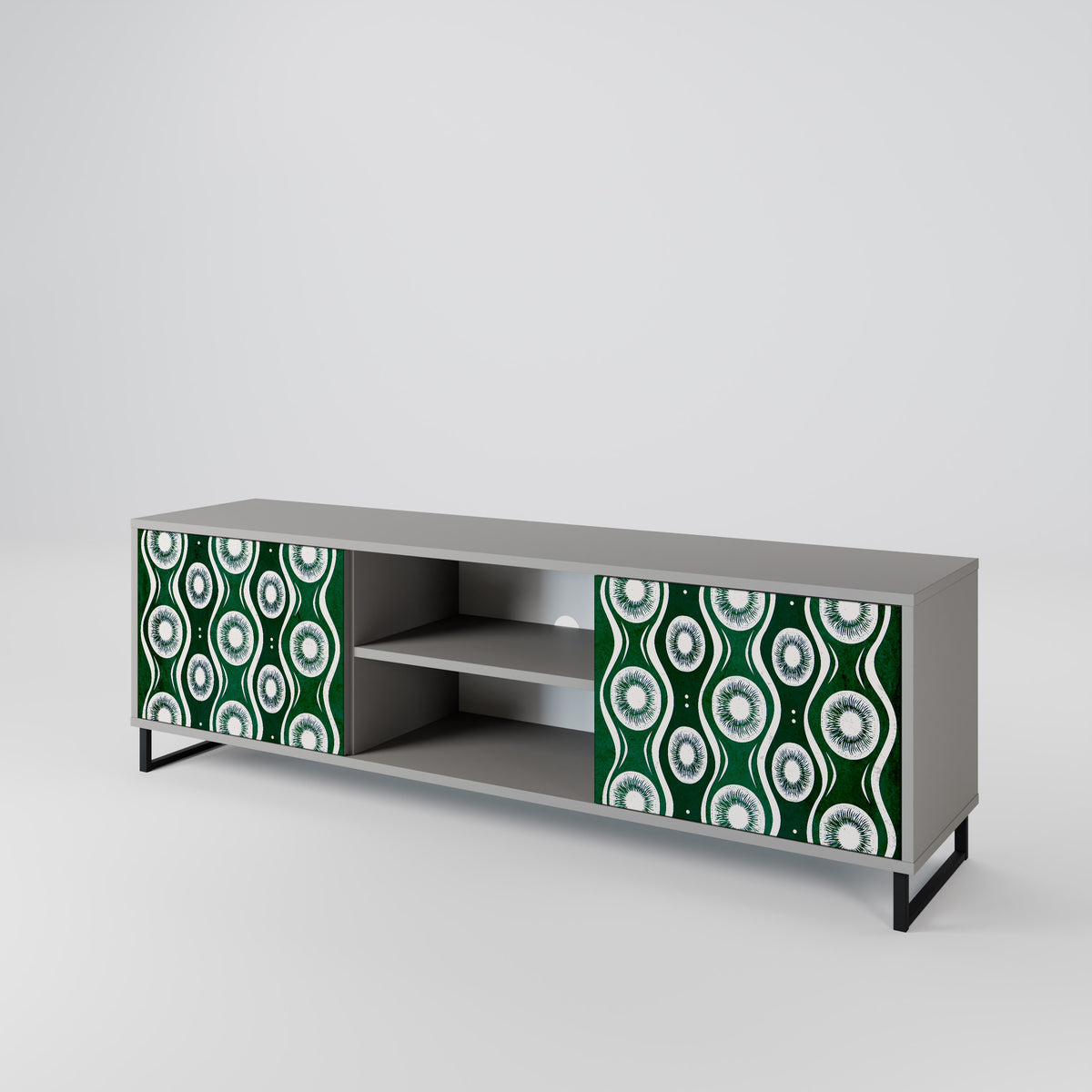 GREEN EYES Mueble de TV de 2 Puertas