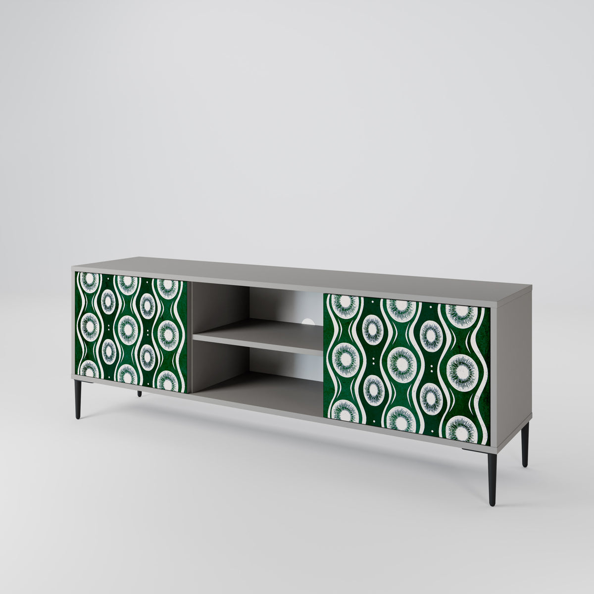 GREEN EYES Mueble de TV de 2 Puertas