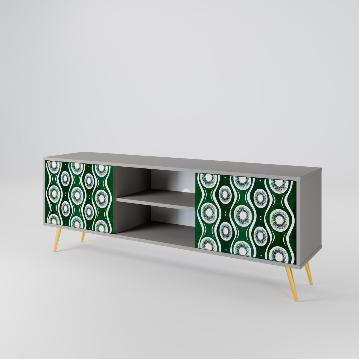 GREEN EYES Mueble de TV de 2 Puertas