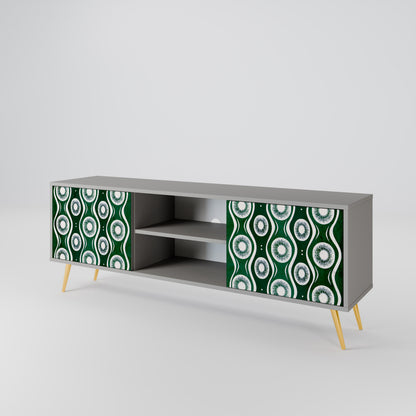GREEN EYES Mueble de TV de 2 Puertas