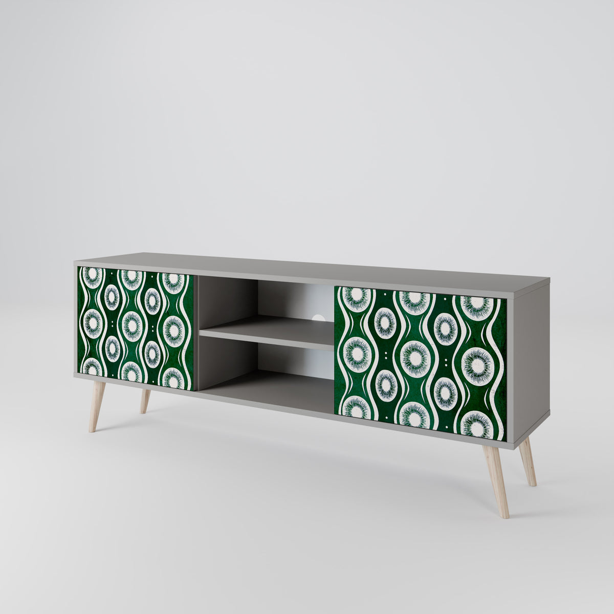 GREEN EYES Mueble de TV de 2 Puertas