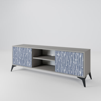 GRAPHITE RAIN Mueble de TV de 2 Puertas