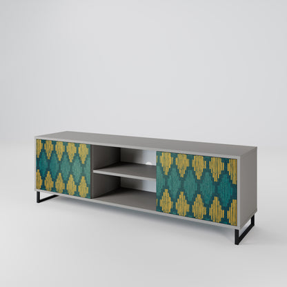 POLYGONS Mueble de TV de 2 Puertas