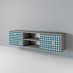 OUT OF CONTEXT 2-Door TV Stand in Grey Finish