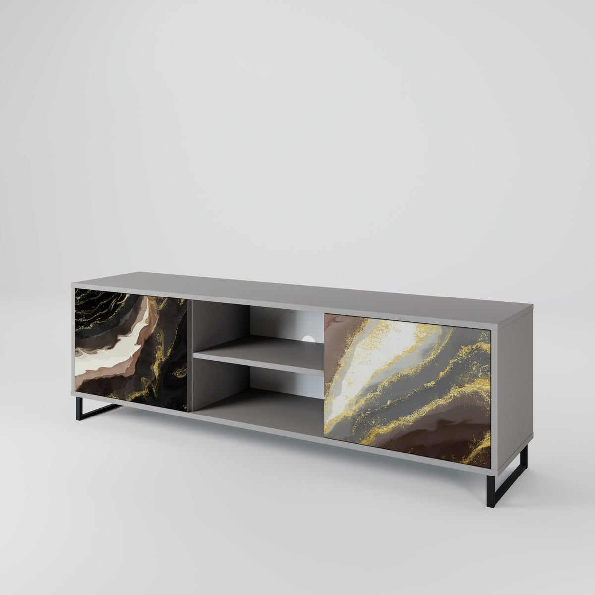 GOLD DUST Mueble de TV de 2 Puertas