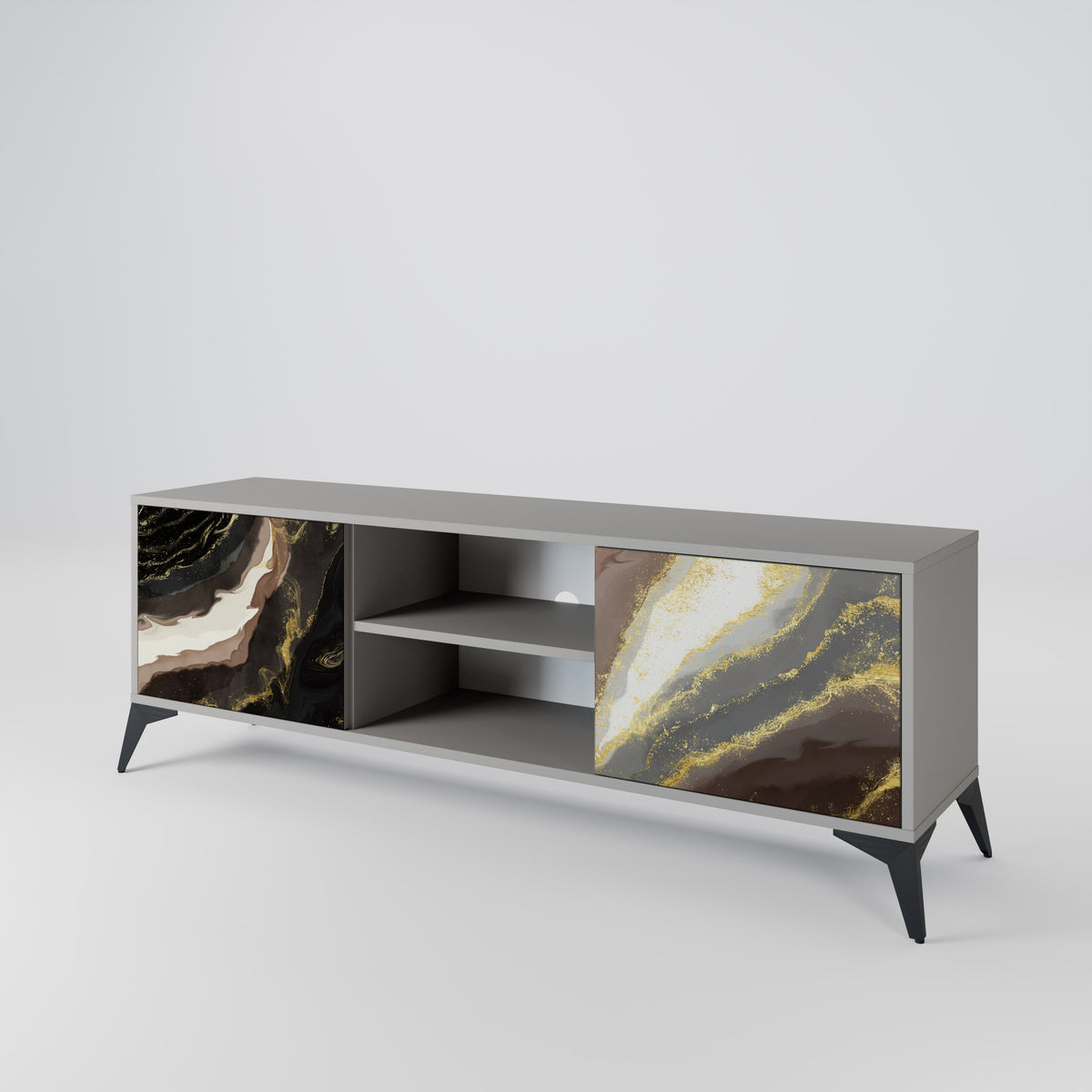 GOLD DUST Mueble de TV de 2 Puertas