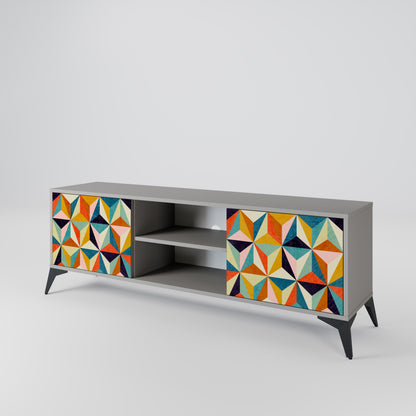 TESSELATE TREASURES Mueble de TV de 2 Puertas