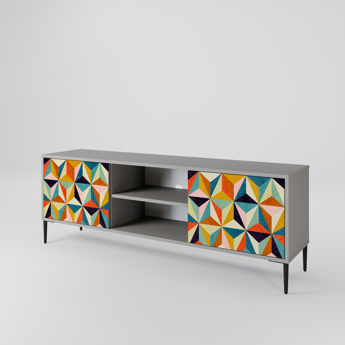 TESSELATE TREASURES Mueble de TV de 2 Puertas