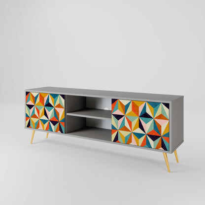TESSELATE TREASURES Mueble de TV de 2 Puertas