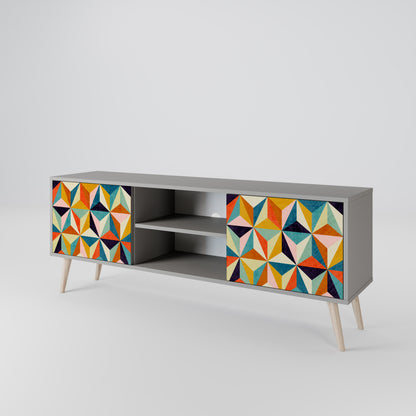 TESSELATE TREASURES Mueble de TV de 2 Puertas
