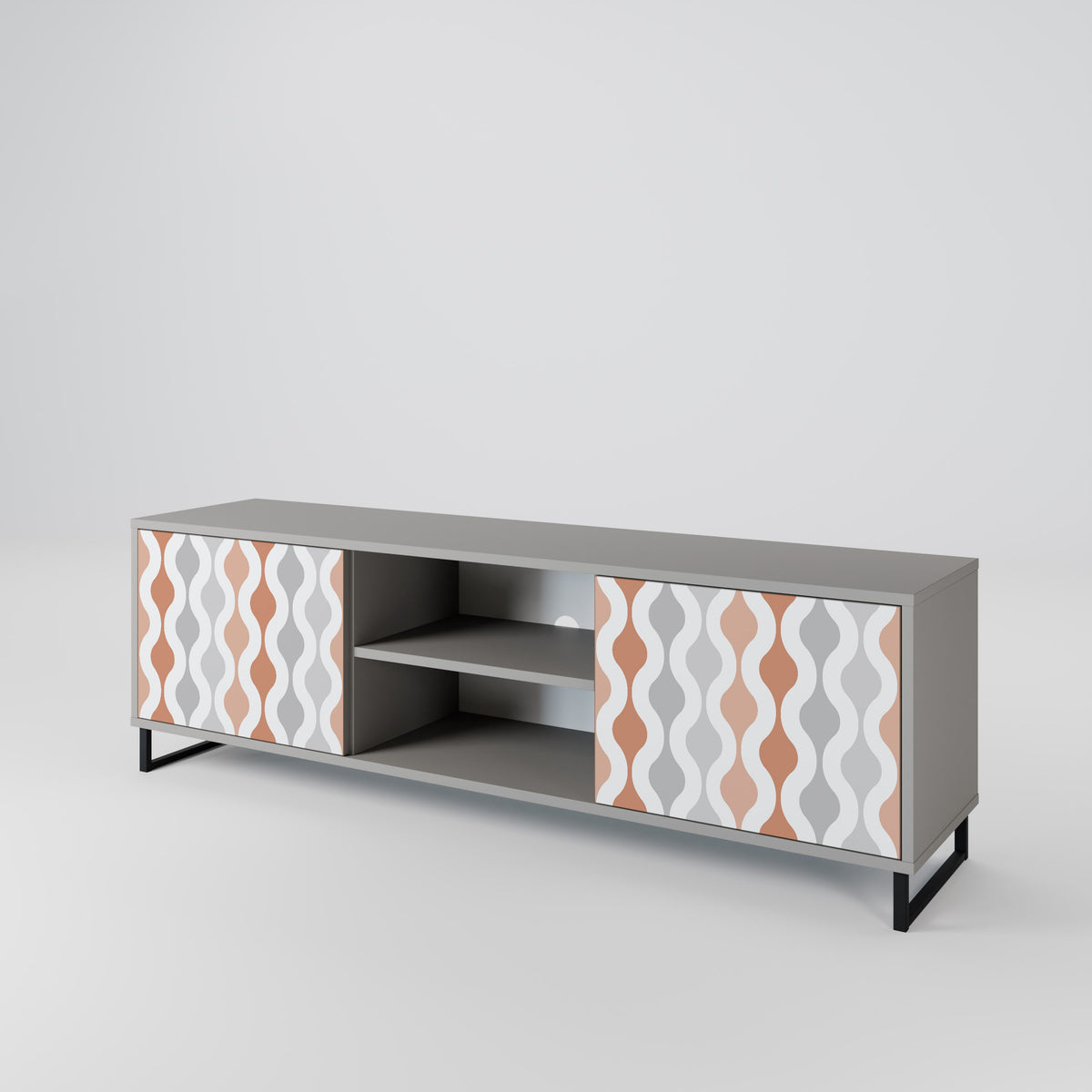 HAZY NOSTALGIA Mueble de TV de 2 Puertas