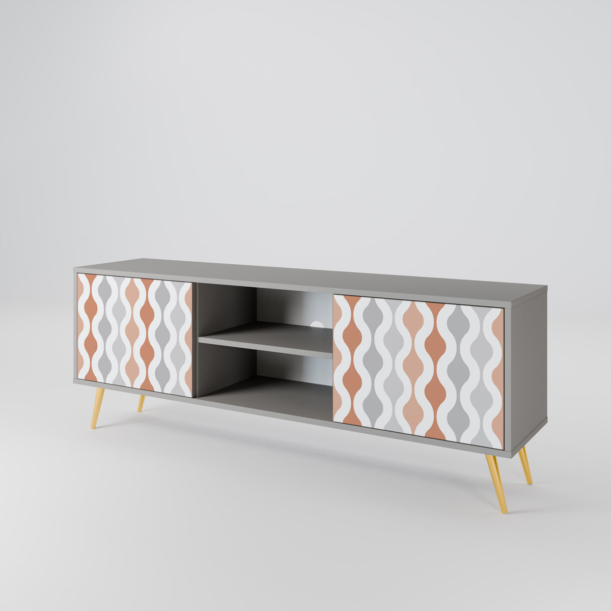 HAZY NOSTALGIA Mueble de TV de 2 Puertas