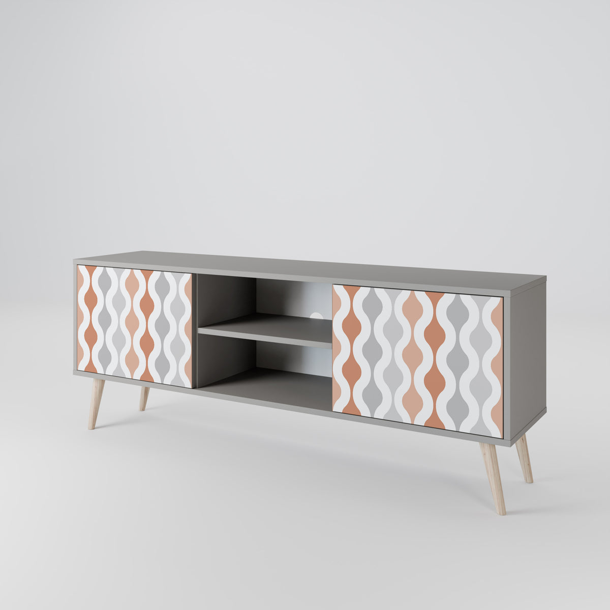 HAZY NOSTALGIA Mueble de TV de 2 Puertas
