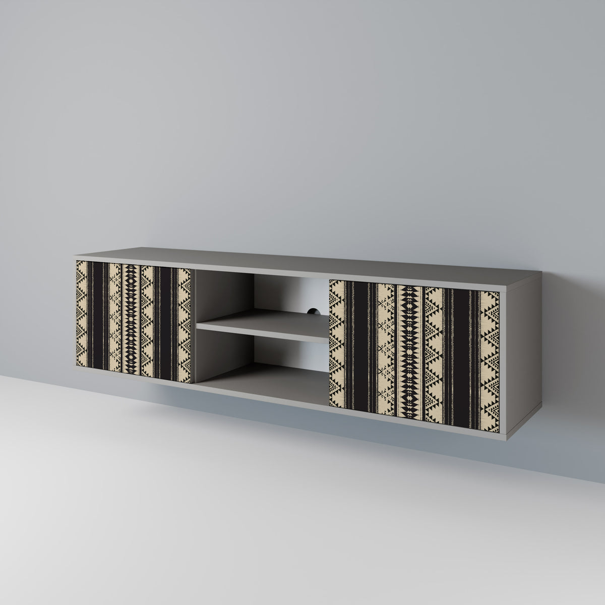 AZTEC Mueble de TV de 2 Puertas