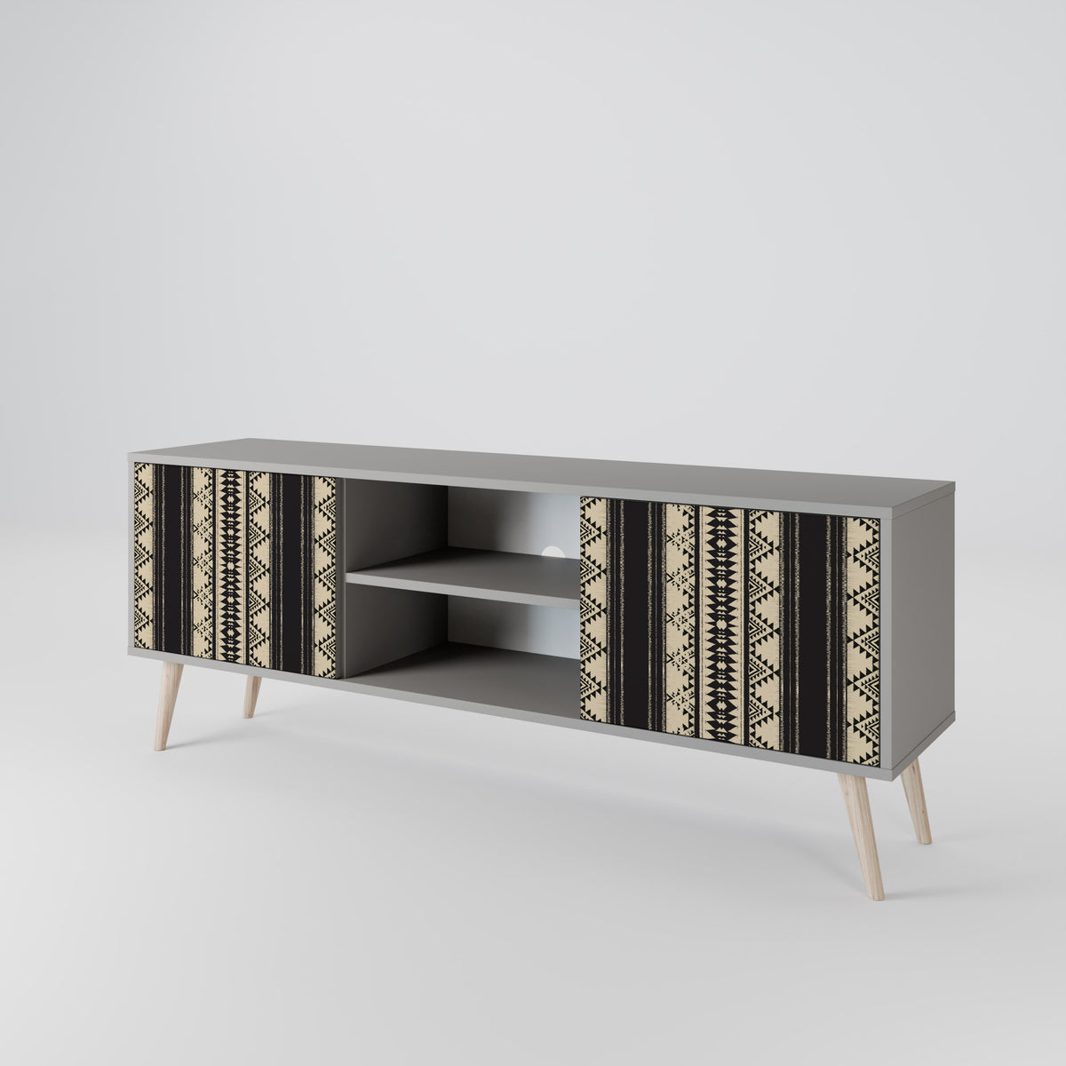 AZTEC Mueble de TV de 2 Puertas