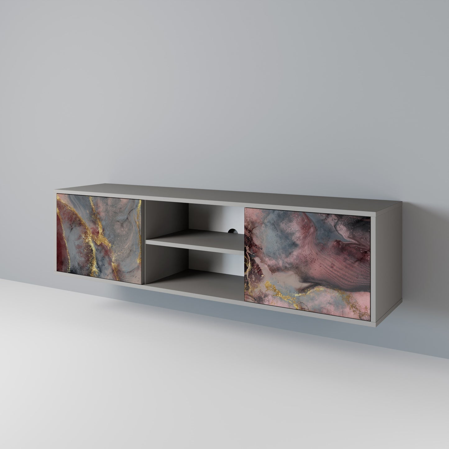 GOLDEN TIDES Mueble de TV de 2 Puertas