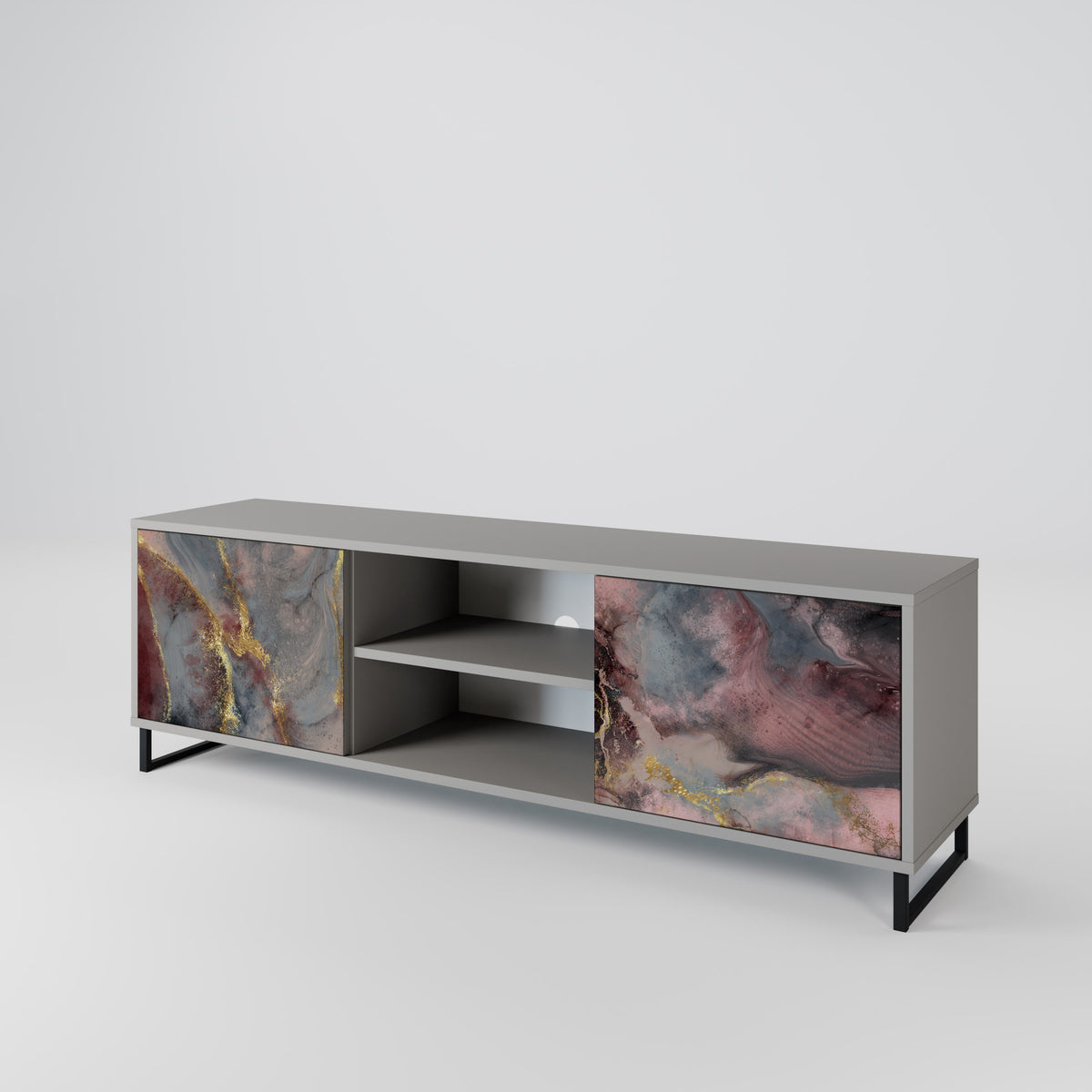 GOLDEN TIDES Mueble de TV de 2 Puertas