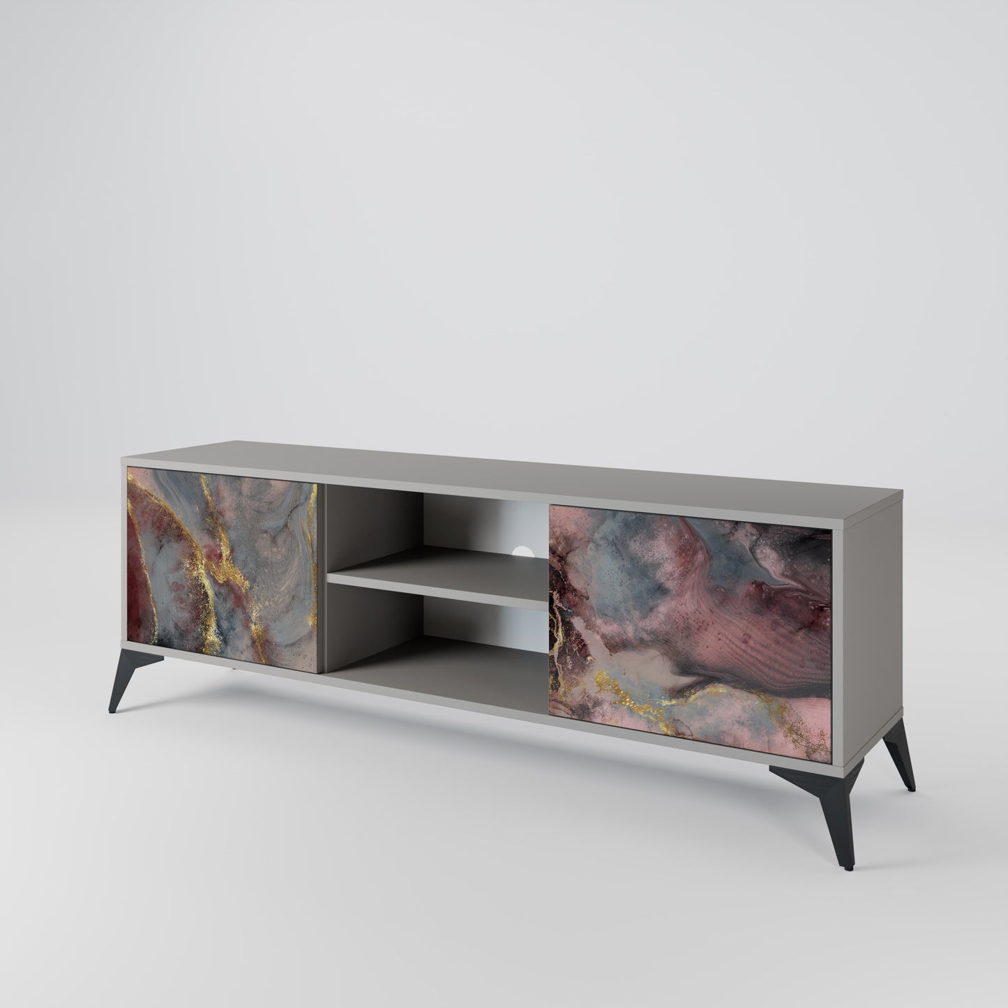 GOLDEN TIDES Mueble de TV de 2 Puertas