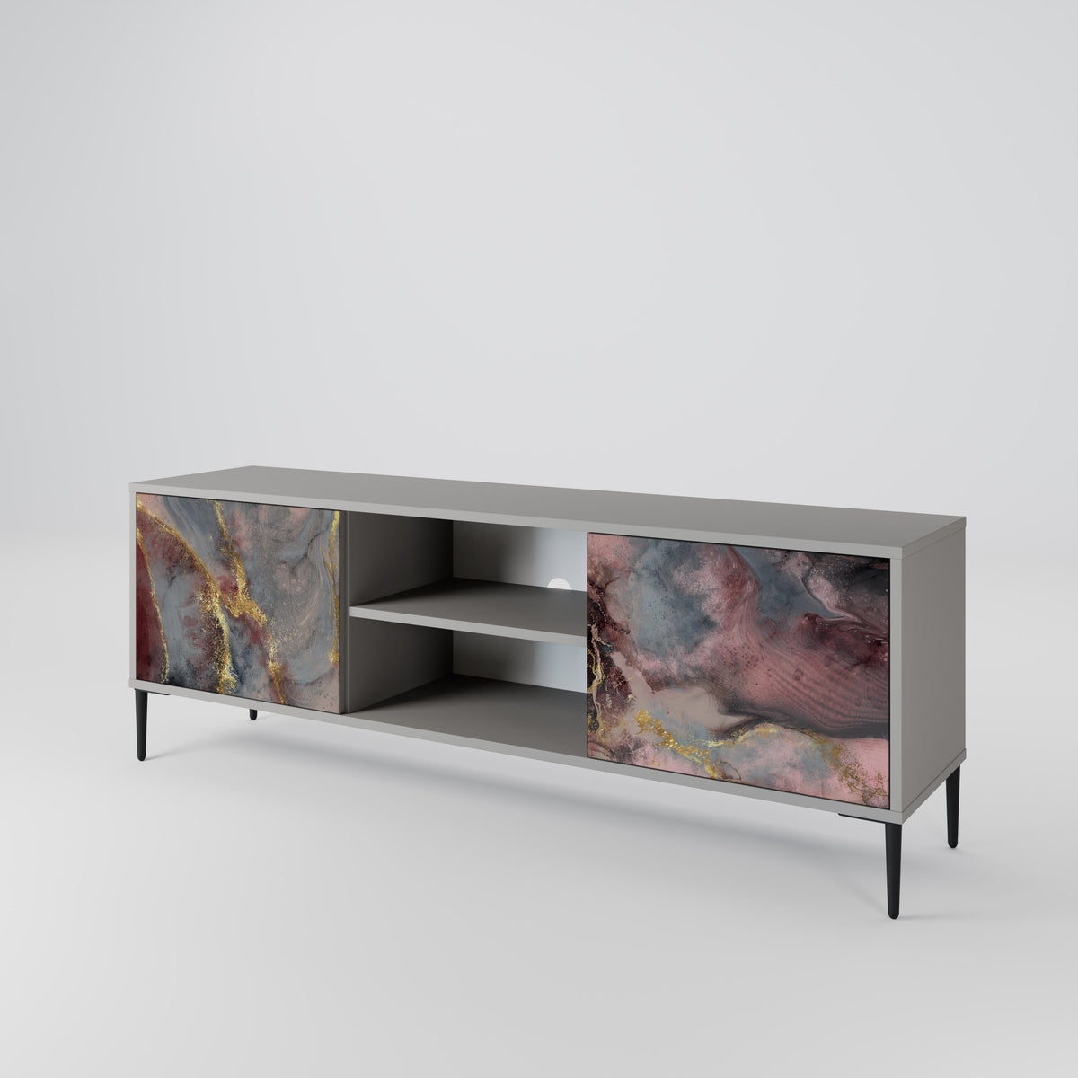 GOLDEN TIDES Mueble de TV de 2 Puertas