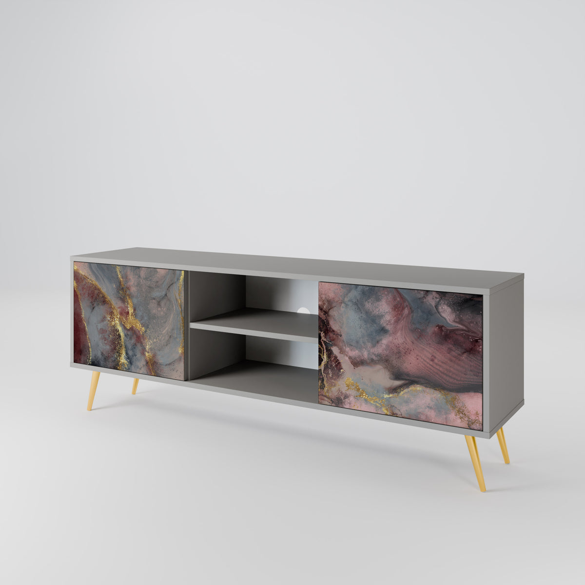 GOLDEN TIDES Mueble de TV de 2 Puertas