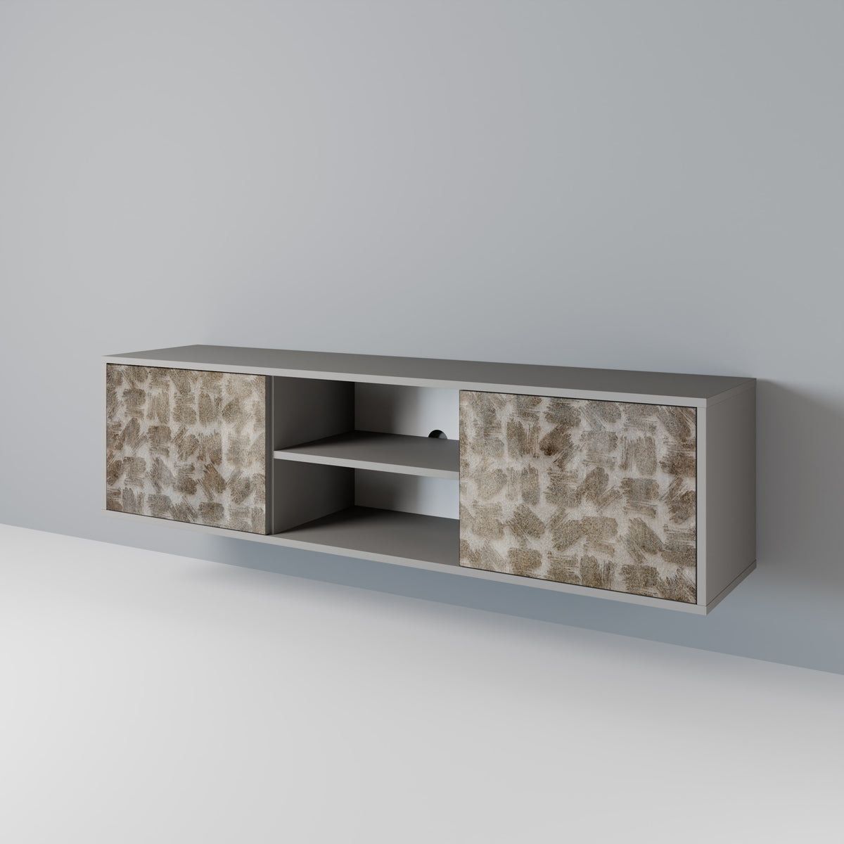 SLIGHTLY BLURRED Mueble de TV de 2 Puertas