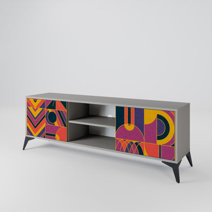 ELECTRIC PATTERNS Mueble de TV de 2 Puertas