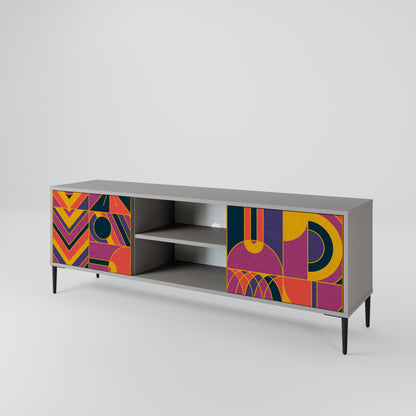 ELECTRIC PATTERNS Mueble de TV de 2 Puertas