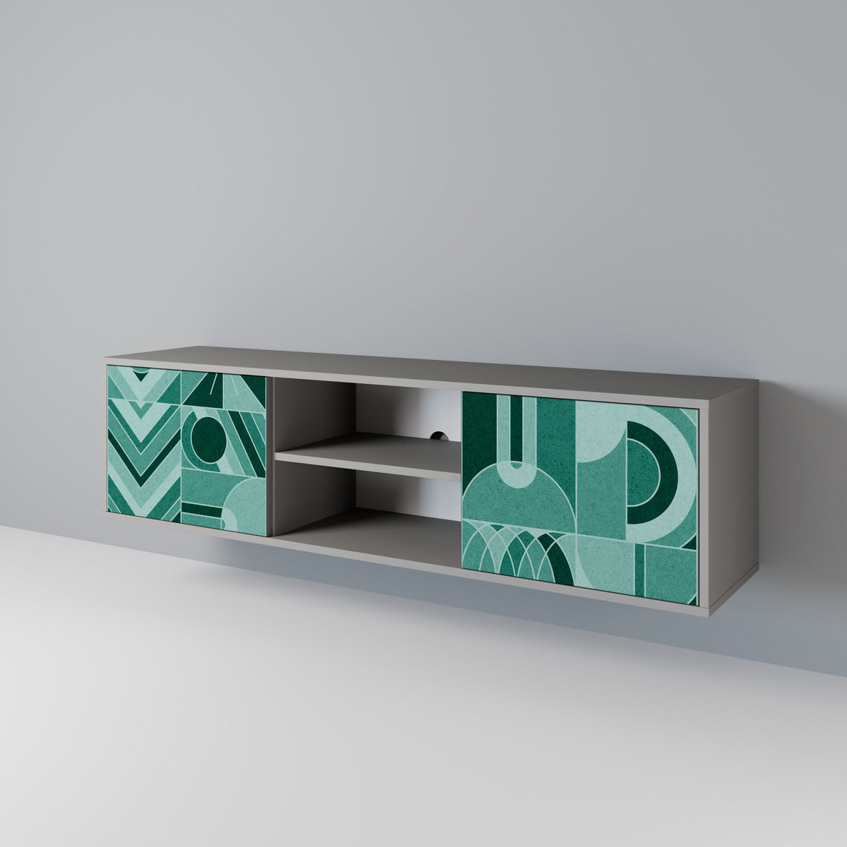 HARMONIC GRID Mueble de TV de 2 Puertas