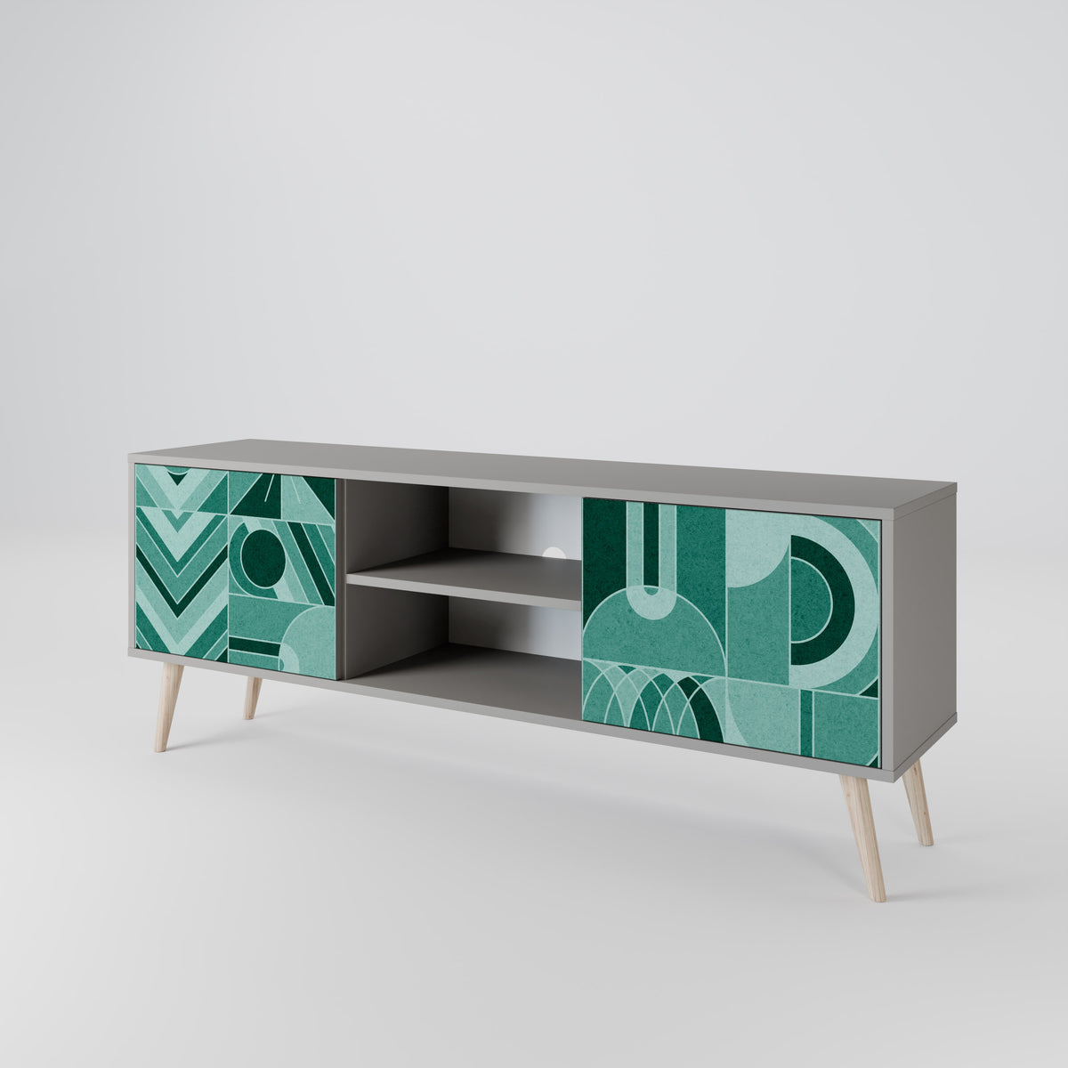 HARMONIC GRID Mueble de TV de 2 Puertas