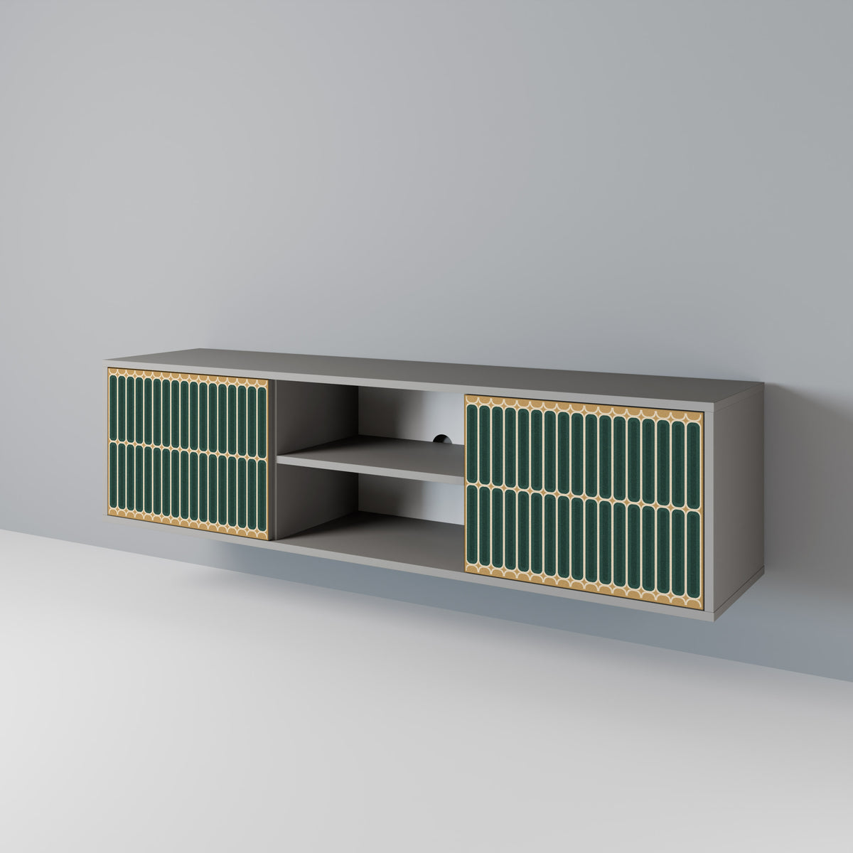 ILUSION GATE Mueble de TV de 2 Puertas