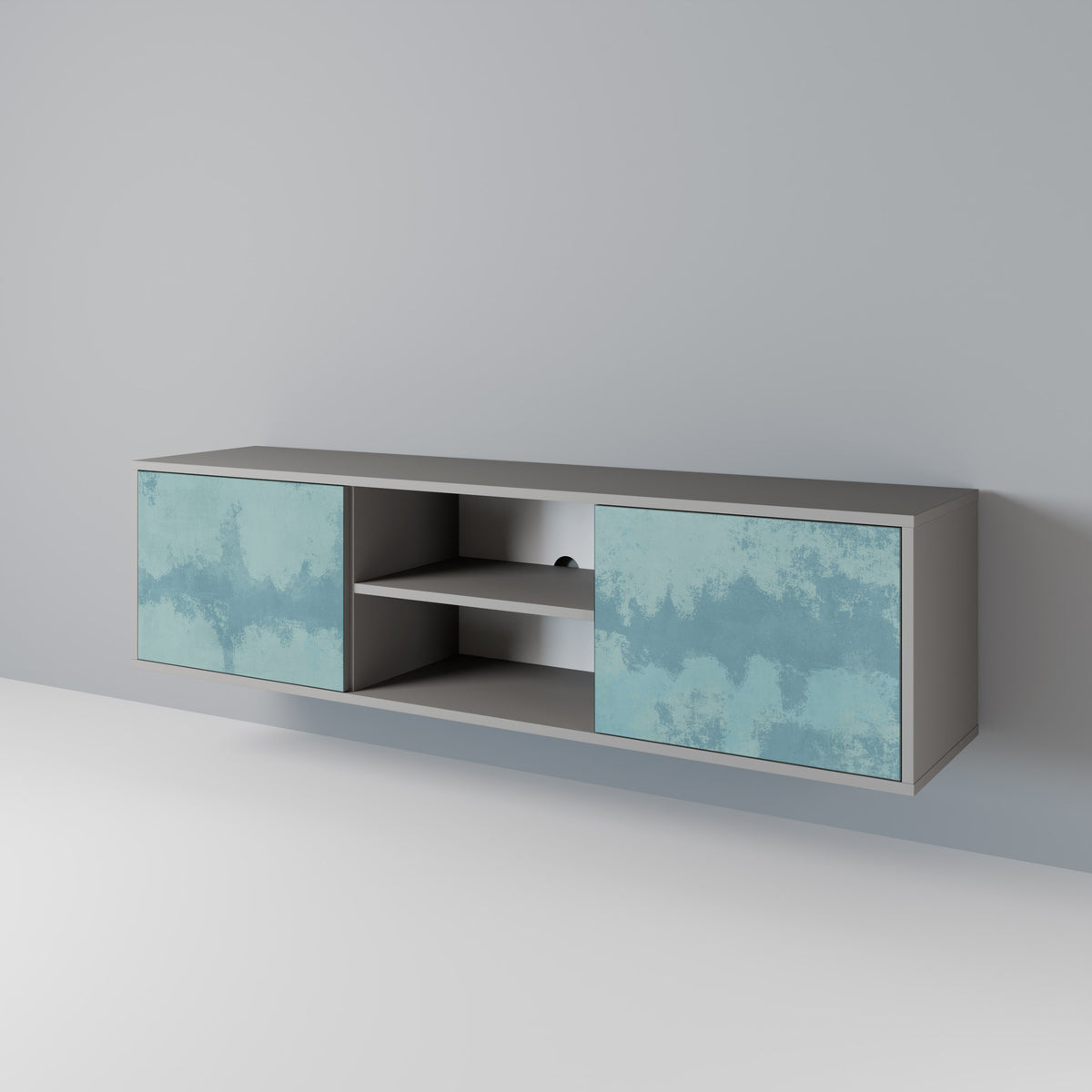 SKY WASH Mueble de TV de 2 Puertas