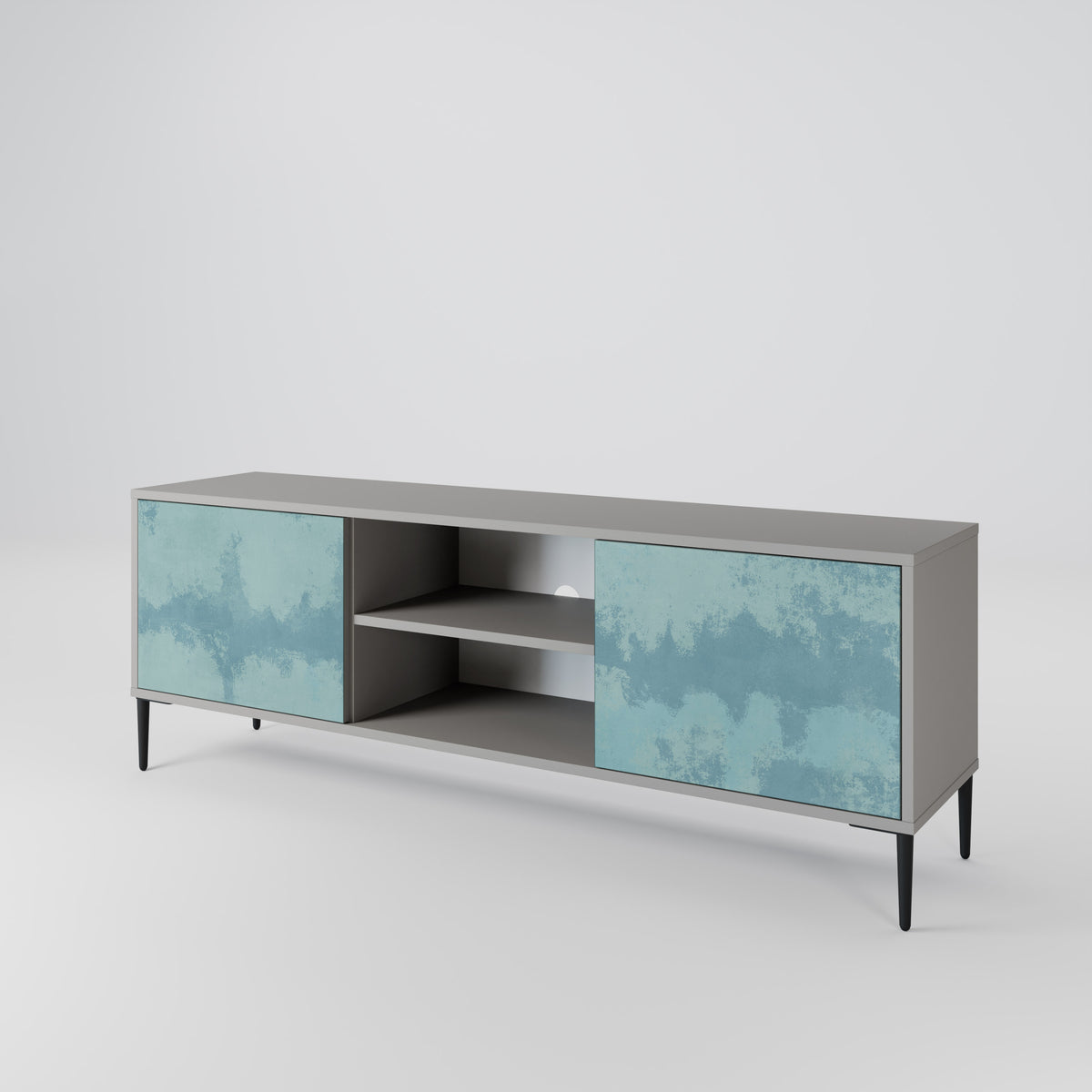 SKY WASH Mueble de TV de 2 Puertas
