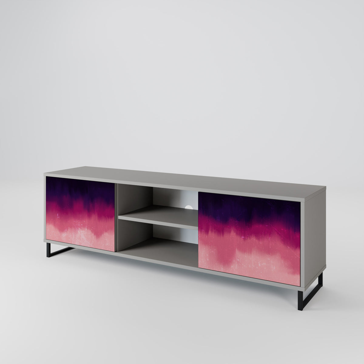 AURORA BOREALIS Mueble de TV de 2 Puertas