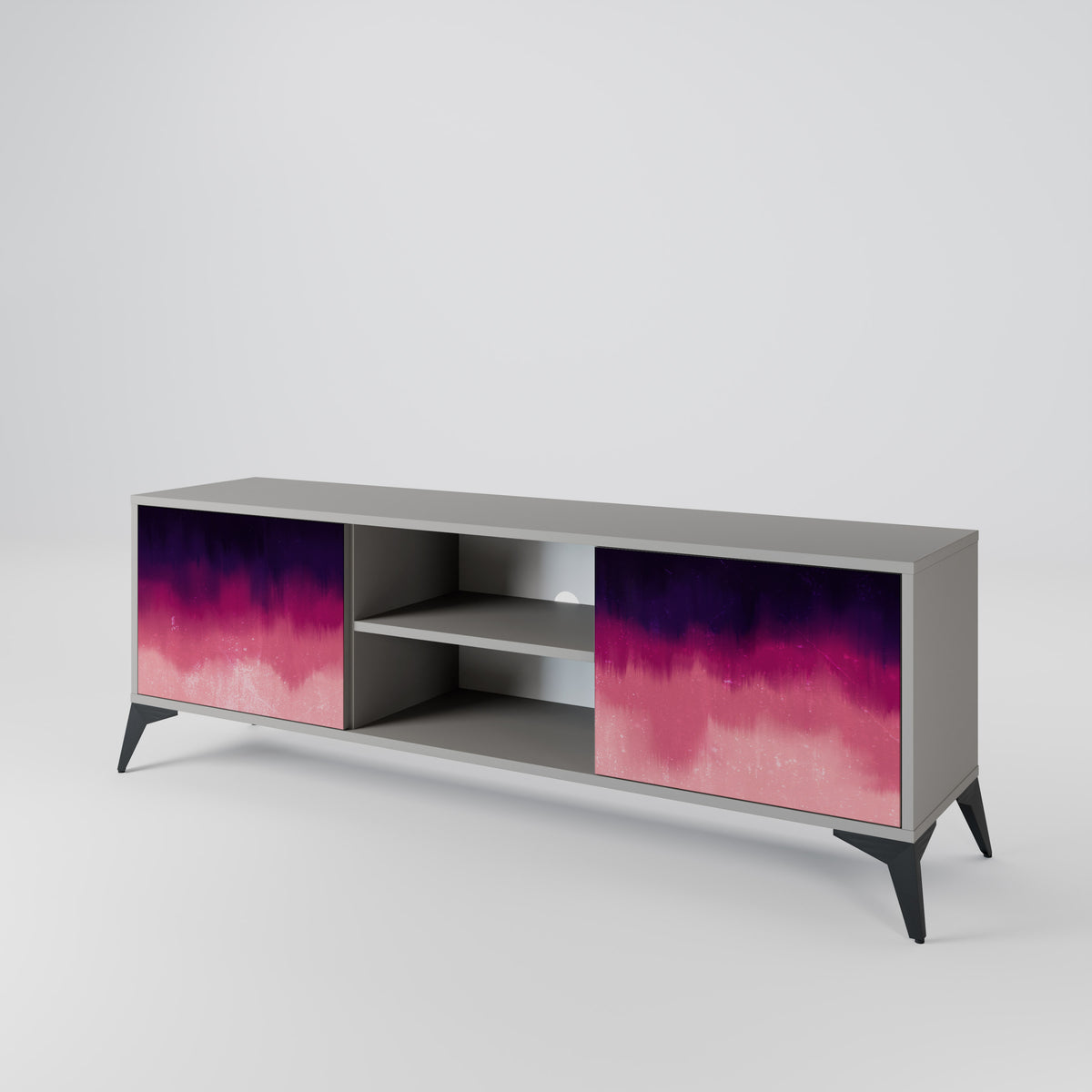 AURORA BOREALIS Mueble de TV de 2 Puertas
