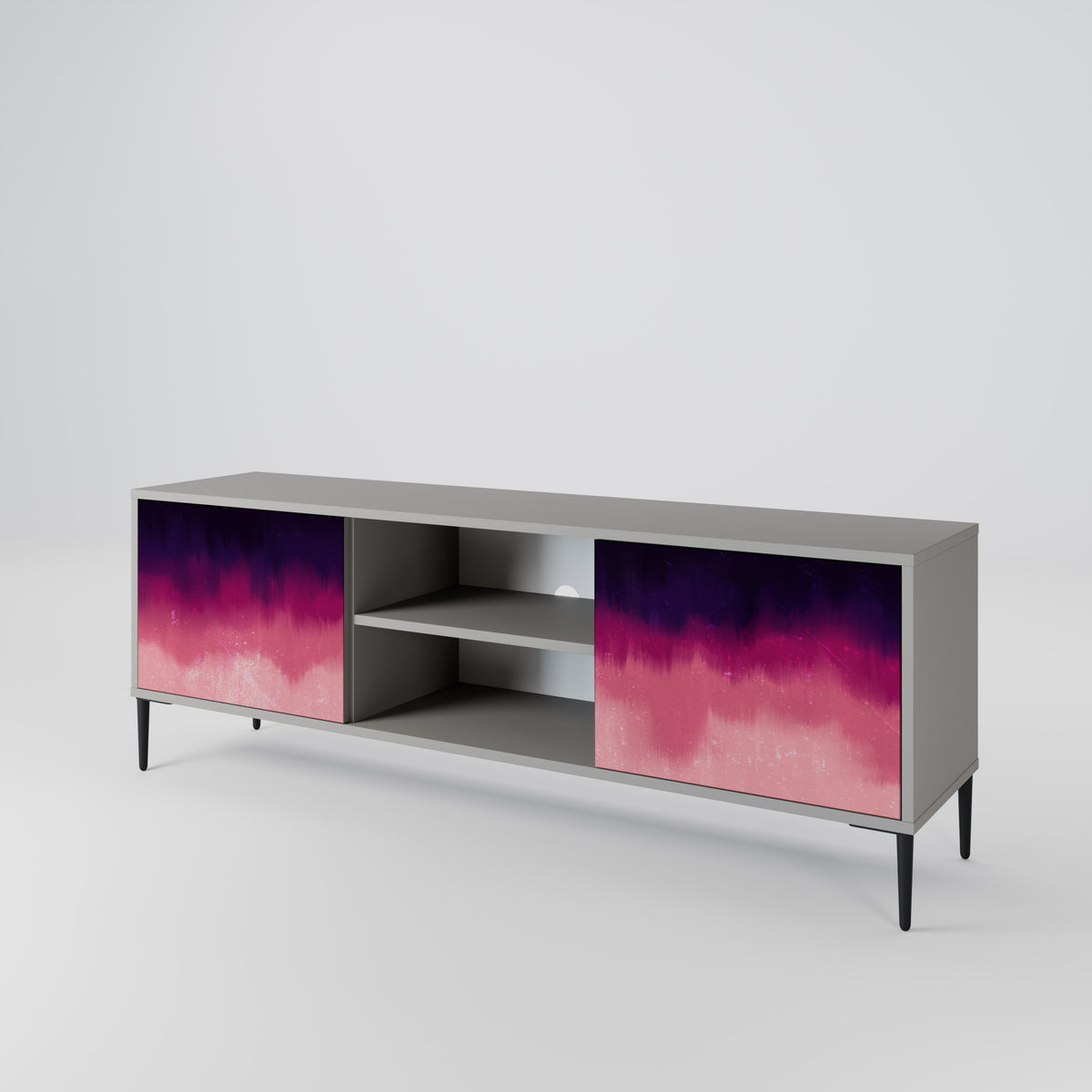 AURORA BOREALIS Mueble de TV de 2 Puertas