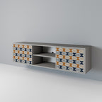 REFLECTION RANGE Mueble de TV de 2 Puertas en Acabado Gris