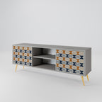 REFLECTION RANGE Mueble de TV de 2 Puertas en Acabado Gris