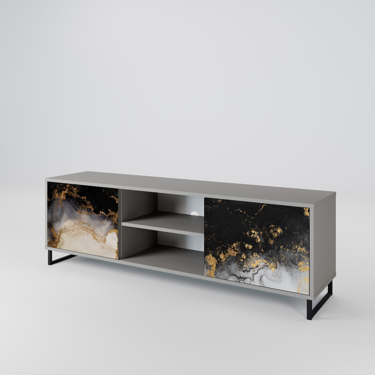 MARBLE OF TOMMORROW Mueble de TV de 2 Puertas