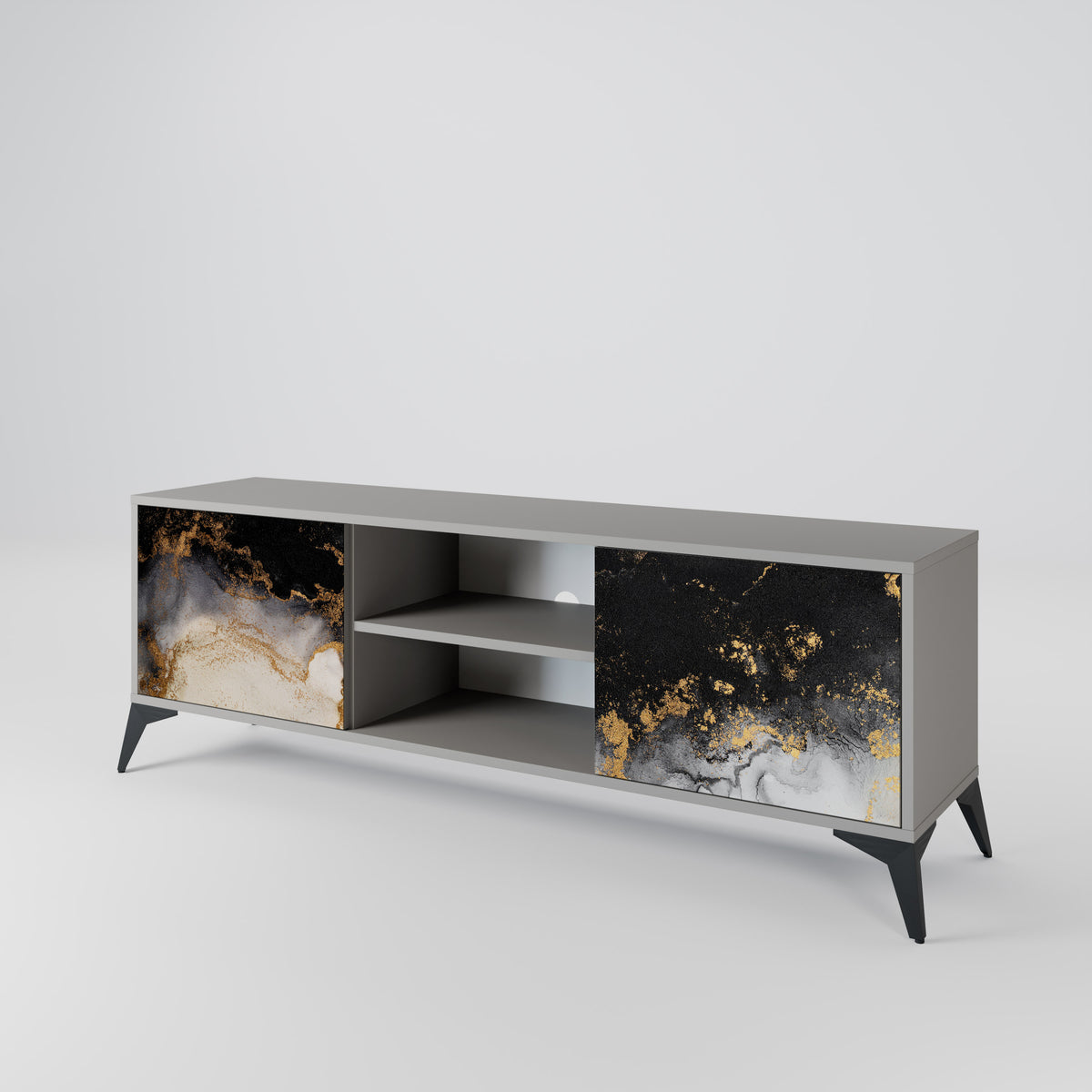 MARBLE OF TOMMORROW Mueble de TV de 2 Puertas