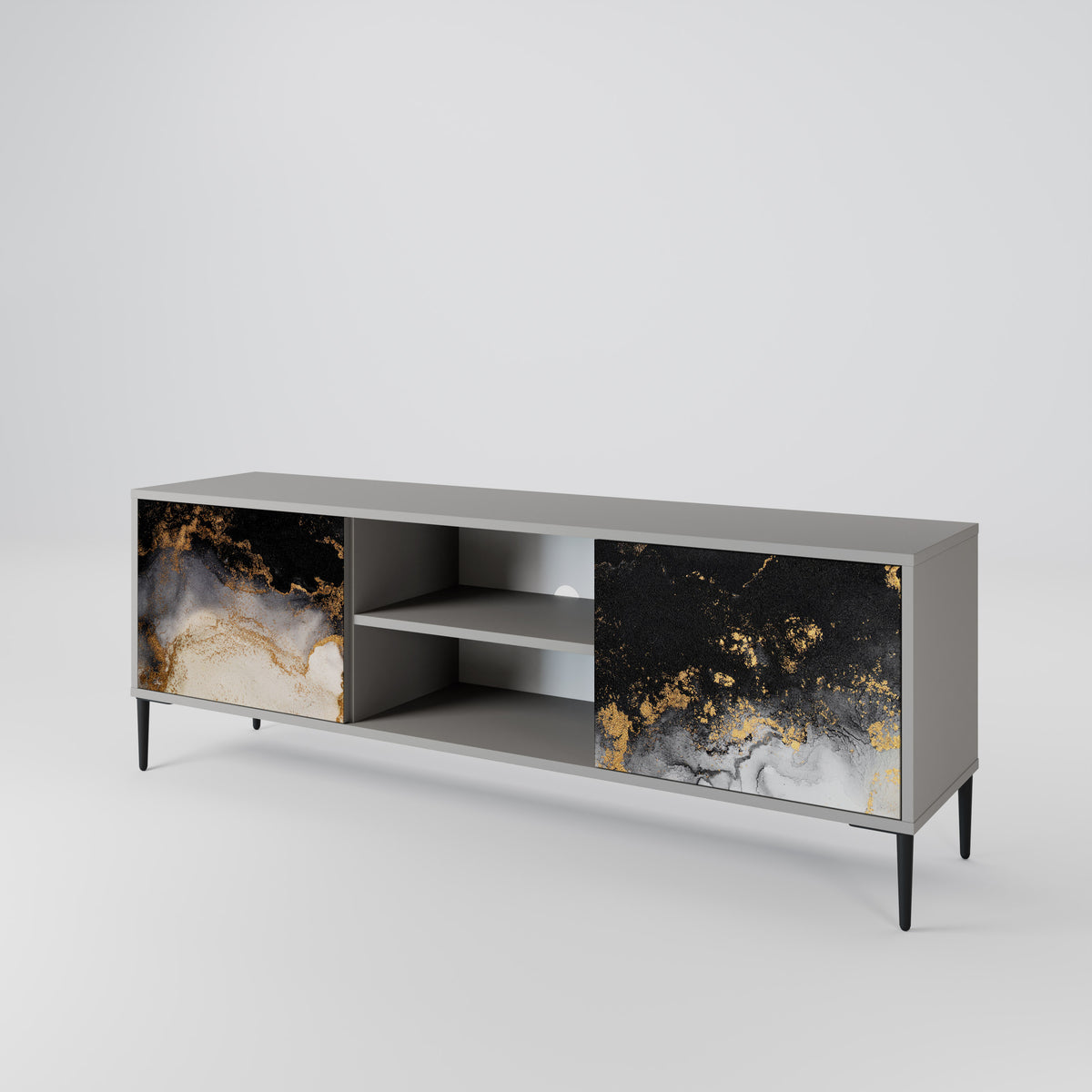 MARBLE OF TOMMORROW Mueble de TV de 2 Puertas