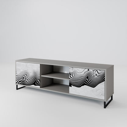 MONOCHROME MIRAGE Mueble de TV de 2 Puertas