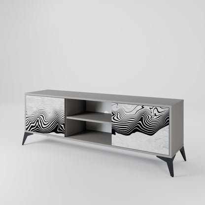 MONOCHROME MIRAGE Mueble de TV de 2 Puertas
