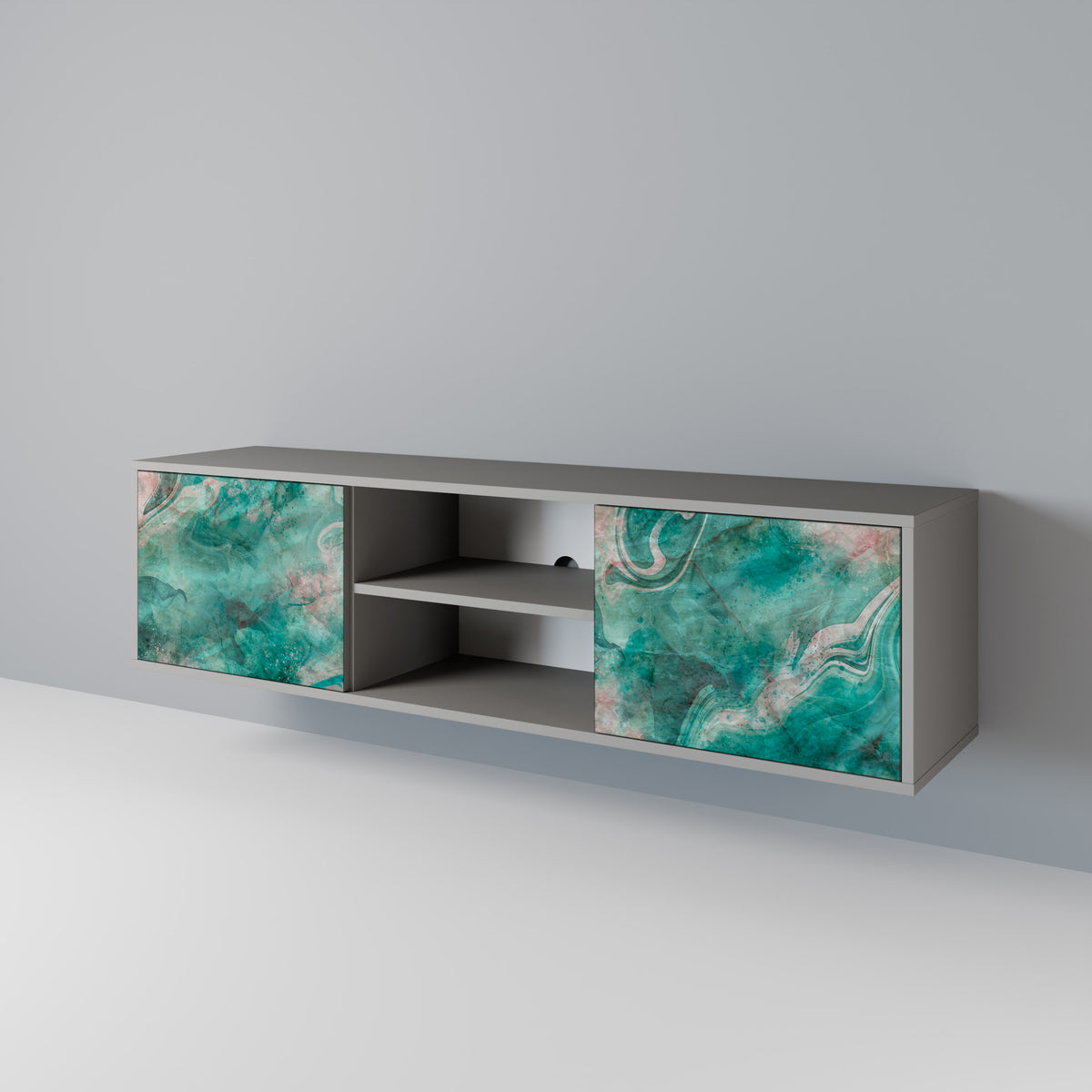 ABSTRACT ALCHEMY Mueble de TV de 2 Puertas