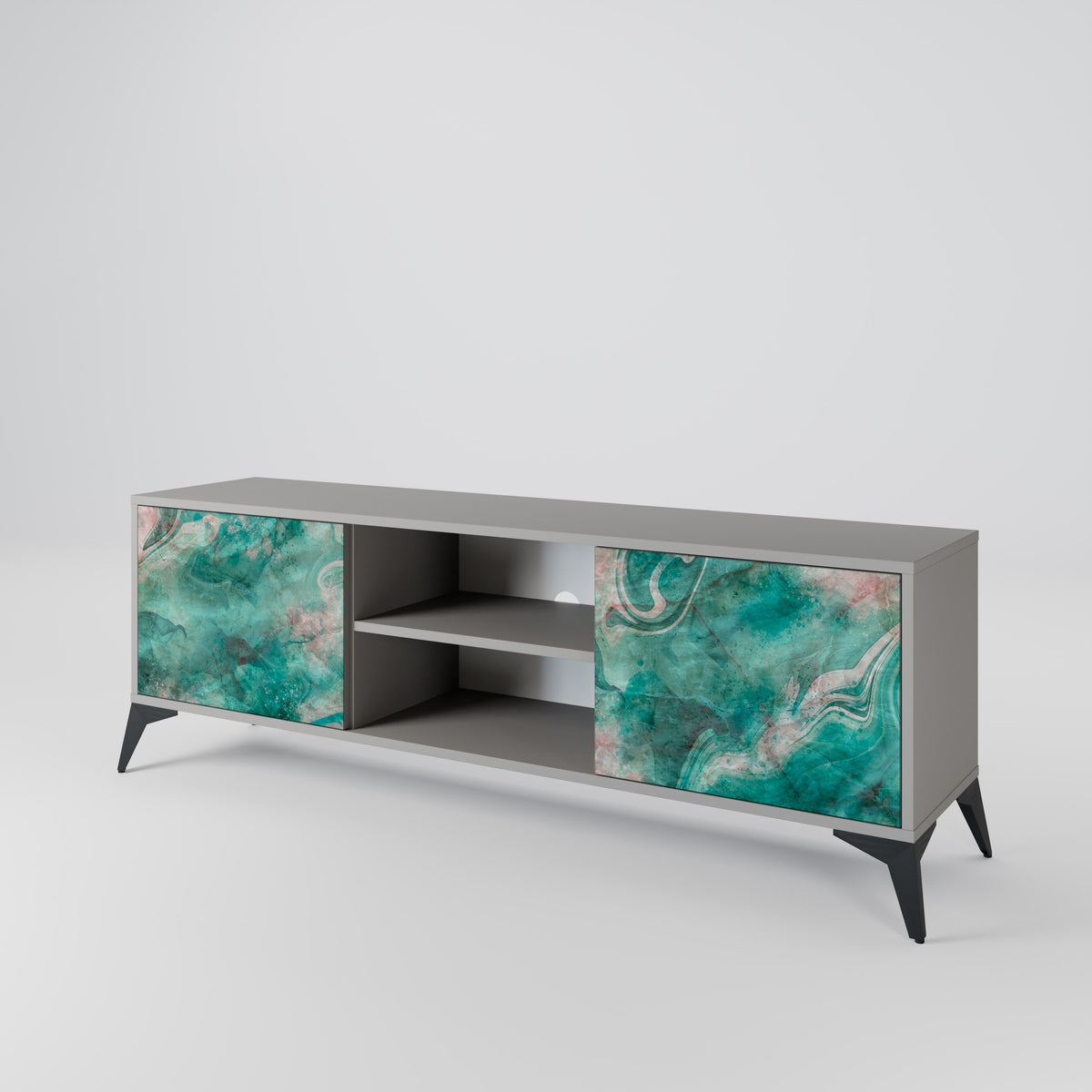 ABSTRACT ALCHEMY Mueble de TV de 2 Puertas