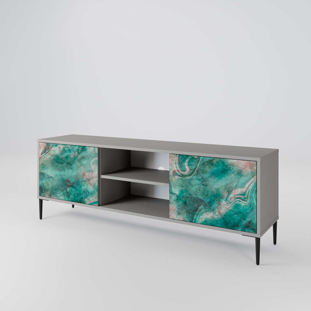 ABSTRACT ALCHEMY Mueble de TV de 2 Puertas