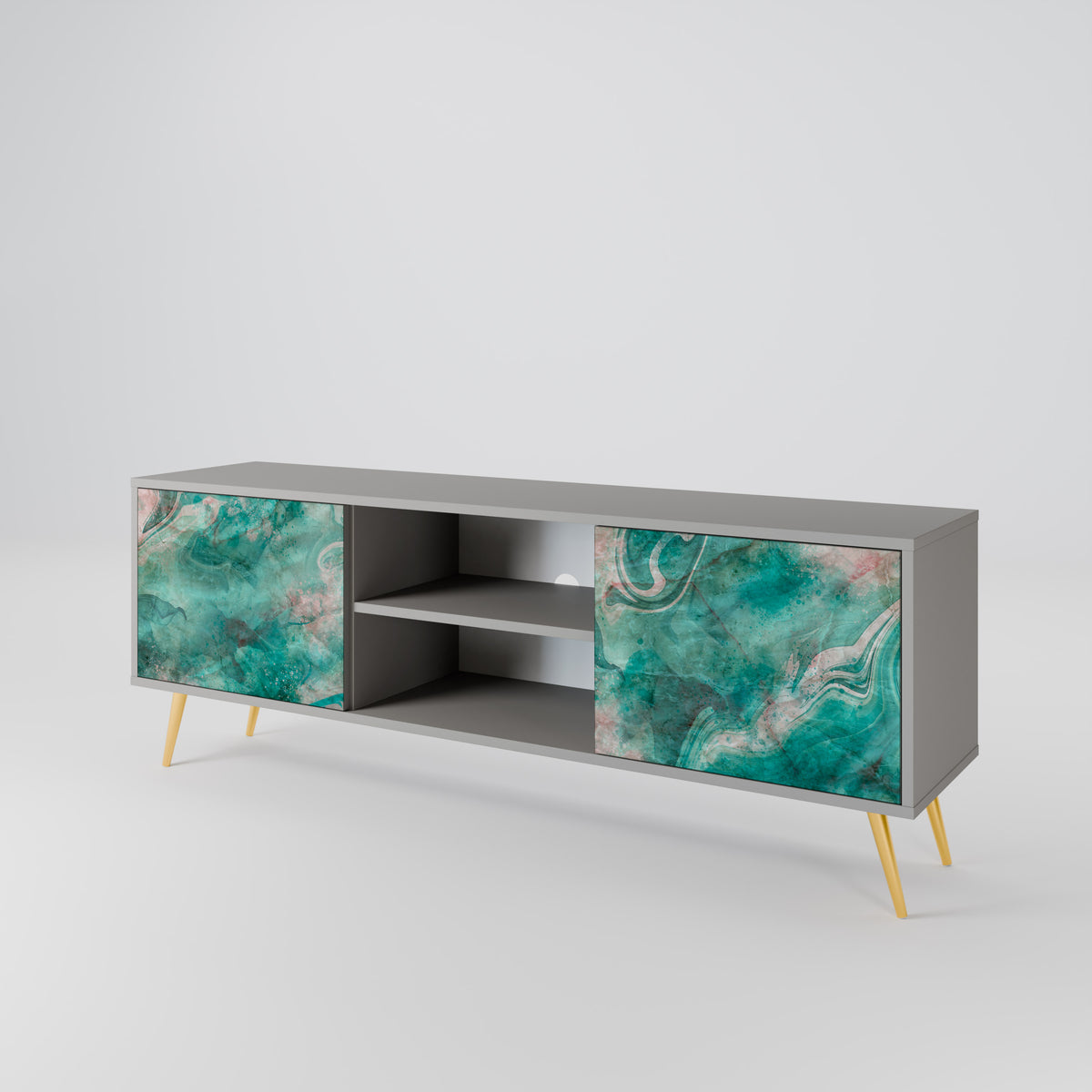 ABSTRACT ALCHEMY Mueble de TV de 2 Puertas