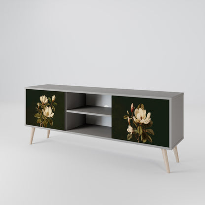 FLORAL NOIR Mueble de TV de 2 Puertas