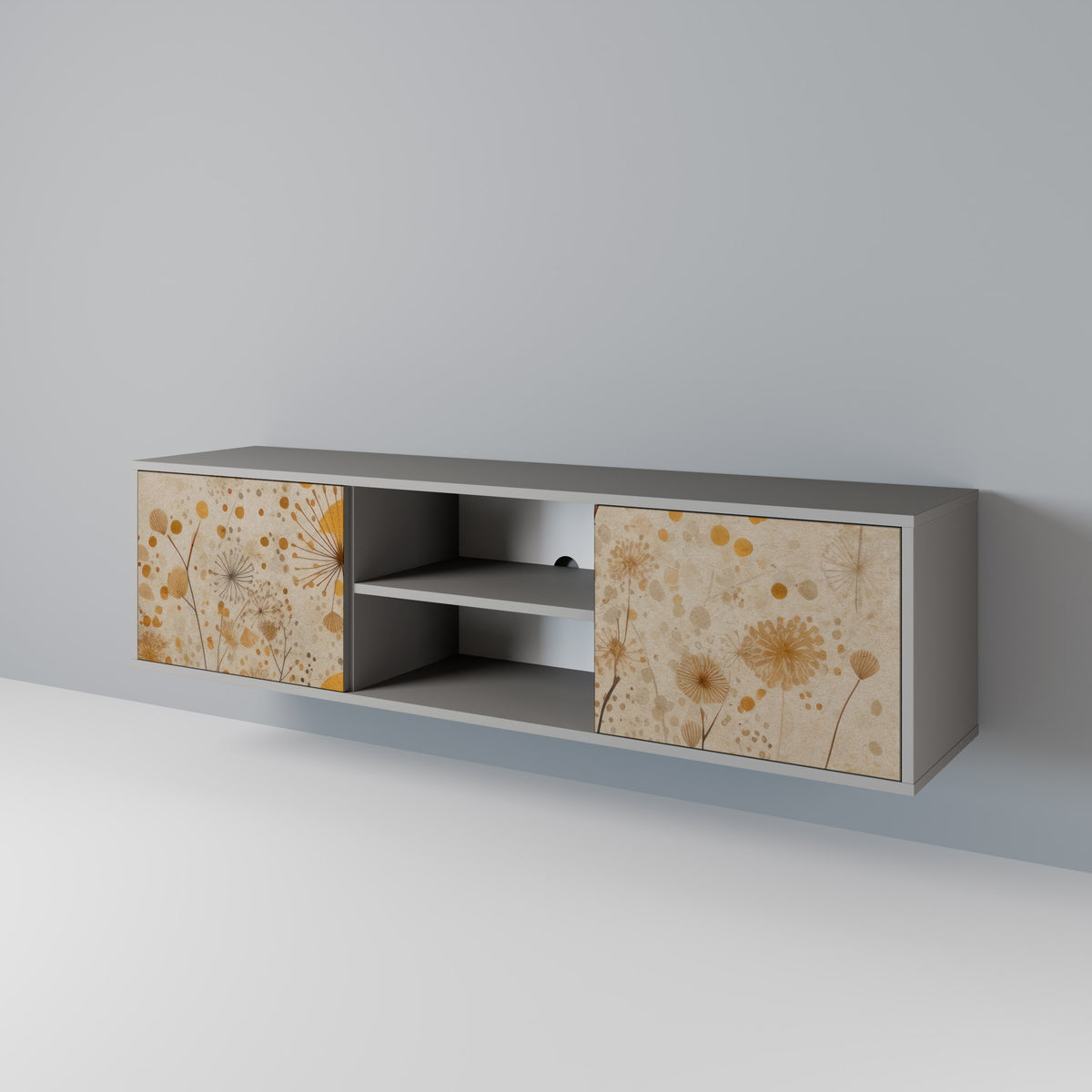 MORNING GLADE Mueble de TV de 2 Puertas