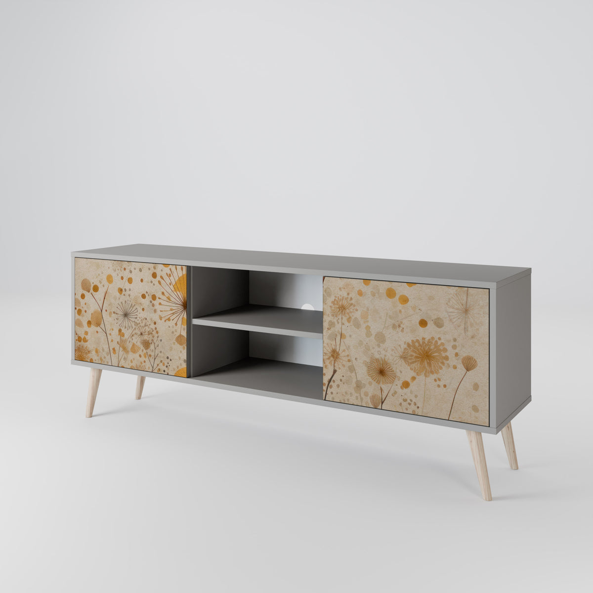 MORNING GLADE Mueble de TV de 2 Puertas